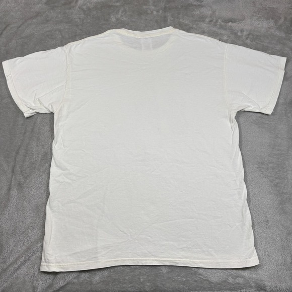 Vintage Horse Shirt Mens Large White Drawing Equestrian Pony Chincoteague Island - Picture 2 of 7